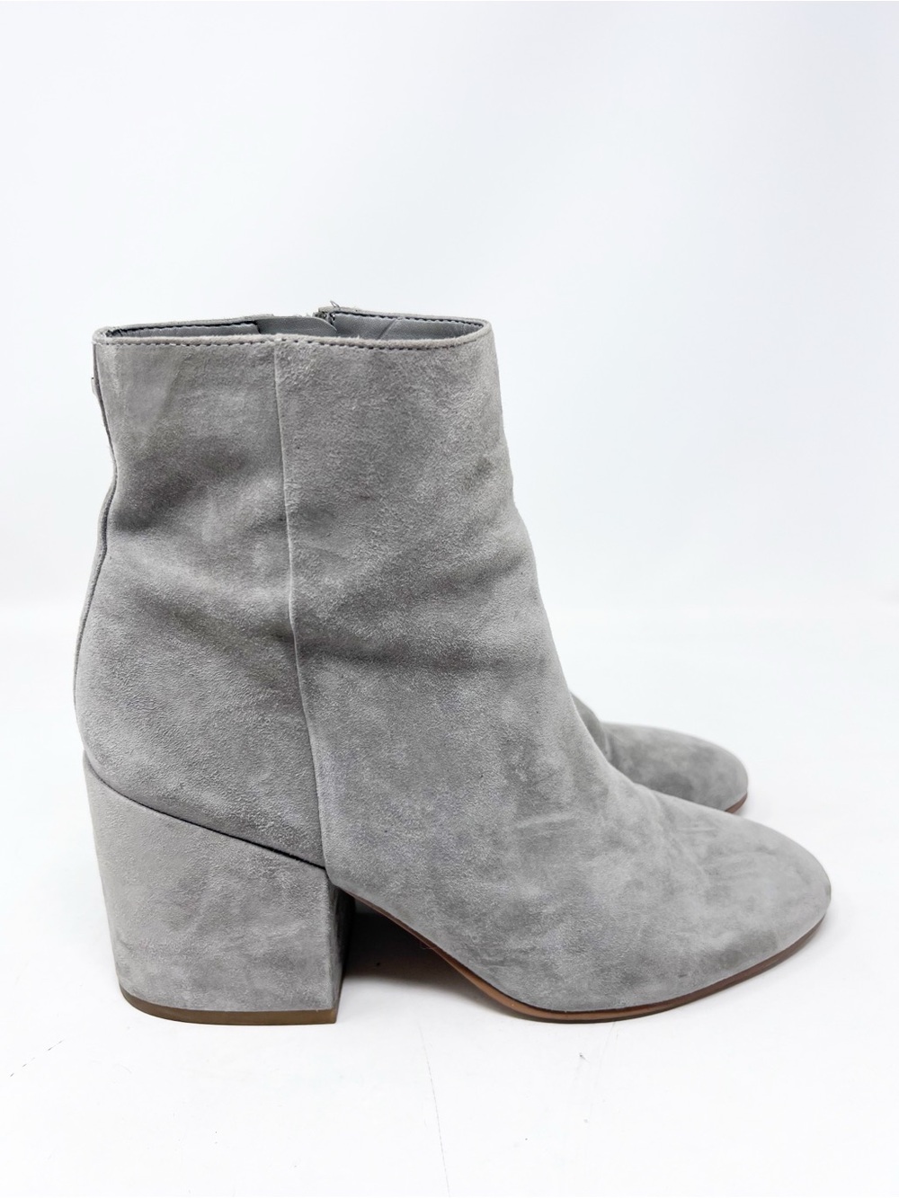 SAM EDELMAN TAYE GRAY SUEDE ANKLE BOOTS BOOTIES WOMENS SZ 9